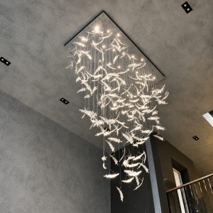 Đèn chùm lông vũ thiết kế DTK-01