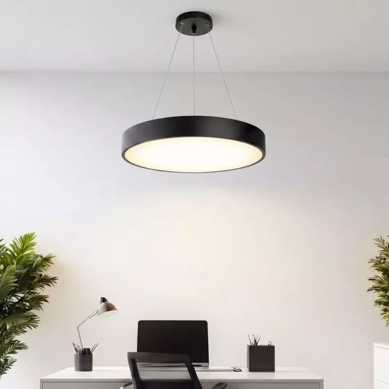Đèn thả văn phòng dạng tròn kín 50cm 3 chế độ sáng TVP-1106