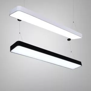 Đèn thả văn phòng mặt 20cm, bo cạnh TVP-1104
