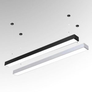 Đèn thả văn phòng mặt 7cm, thân Đen/Trắng giá rẻ TVP-1101