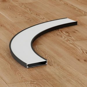 Đèn thanh nhôm profile định hình cong âm trần W100H20A