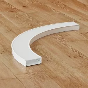 Đèn thanh nhôm profile định hình cong âm trần W100H37A