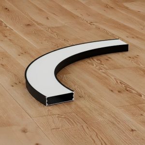 Đèn thanh nhôm profile định hình cong âm trần W120H37A