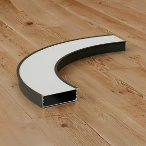 Đèn thanh nhôm profile định hình cong âm trần W150H50A