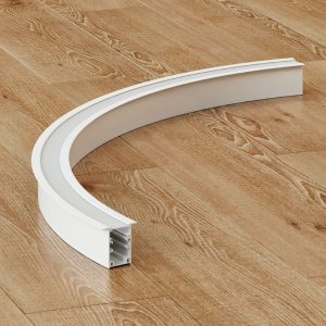 Đèn thanh nhôm profile định hình cong âm trần W30H50A