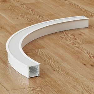 Đèn thanh nhôm profile định hình cong âm trần W50H50A