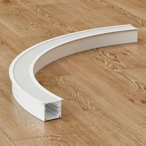 Đèn thanh nhôm profile định hình cong âm trần W50H50A