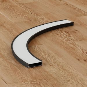 Đèn thanh nhôm profile định hình cong âm trần W70H20A