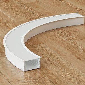 Đèn thanh nhôm profile định hình cong âm trần W70H50A