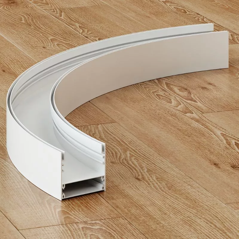 Đèn thanh nhôm profile định hình cong cao cấp W70H80P - Hình ảnh 2