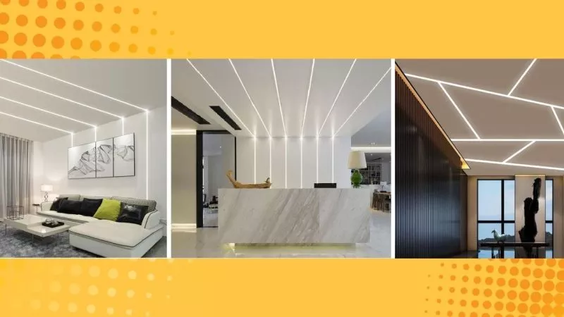 Đèn LED âm trần trong phòng khách – tạo chiều sâu không gian