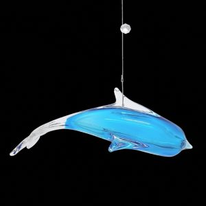 Đèn thả cá heo thủy tinh nghệ thuật DTK-13