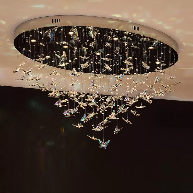 Đèn thả hồ điệp pha lê nghệ thuật DTK-12