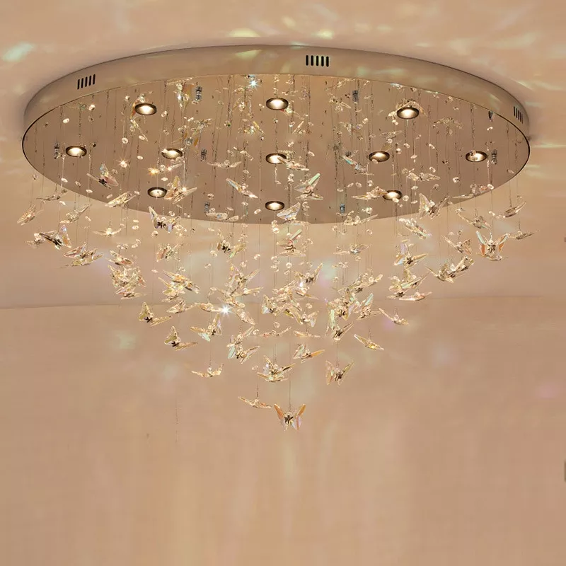 Đèn thả hồ điệp pha lê nghệ thuật DTK-12 - Hình ảnh 2