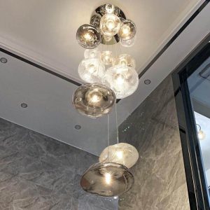 Đèn thả mây thủy tinh hiện đại DTK-17